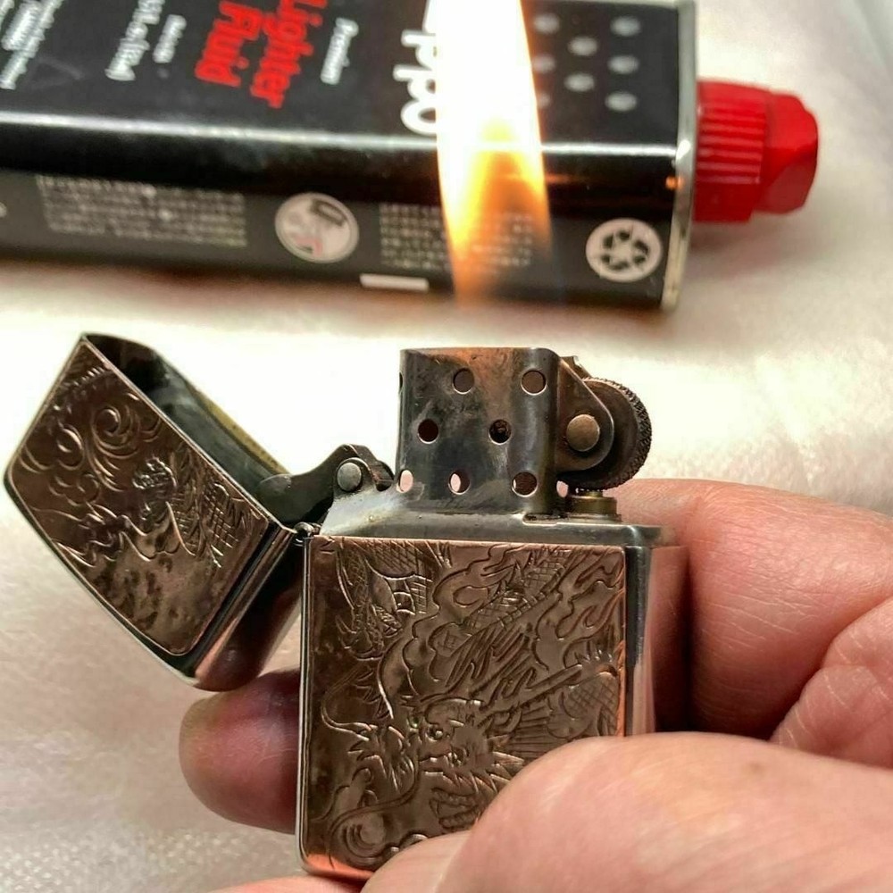 ZIPPO Lighter Dragon with Plate, 2019 Model