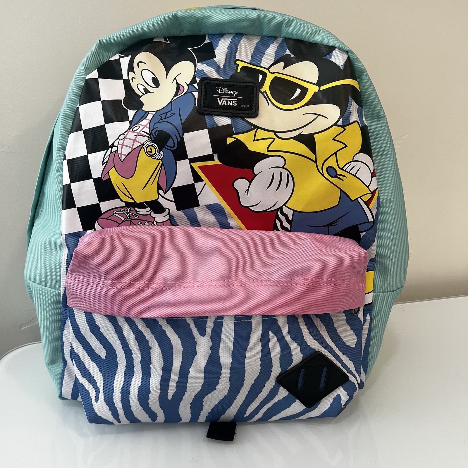Vans X Disney 80's Mickey Mouse Old Skool II Backpack Book Bag Off the Wall