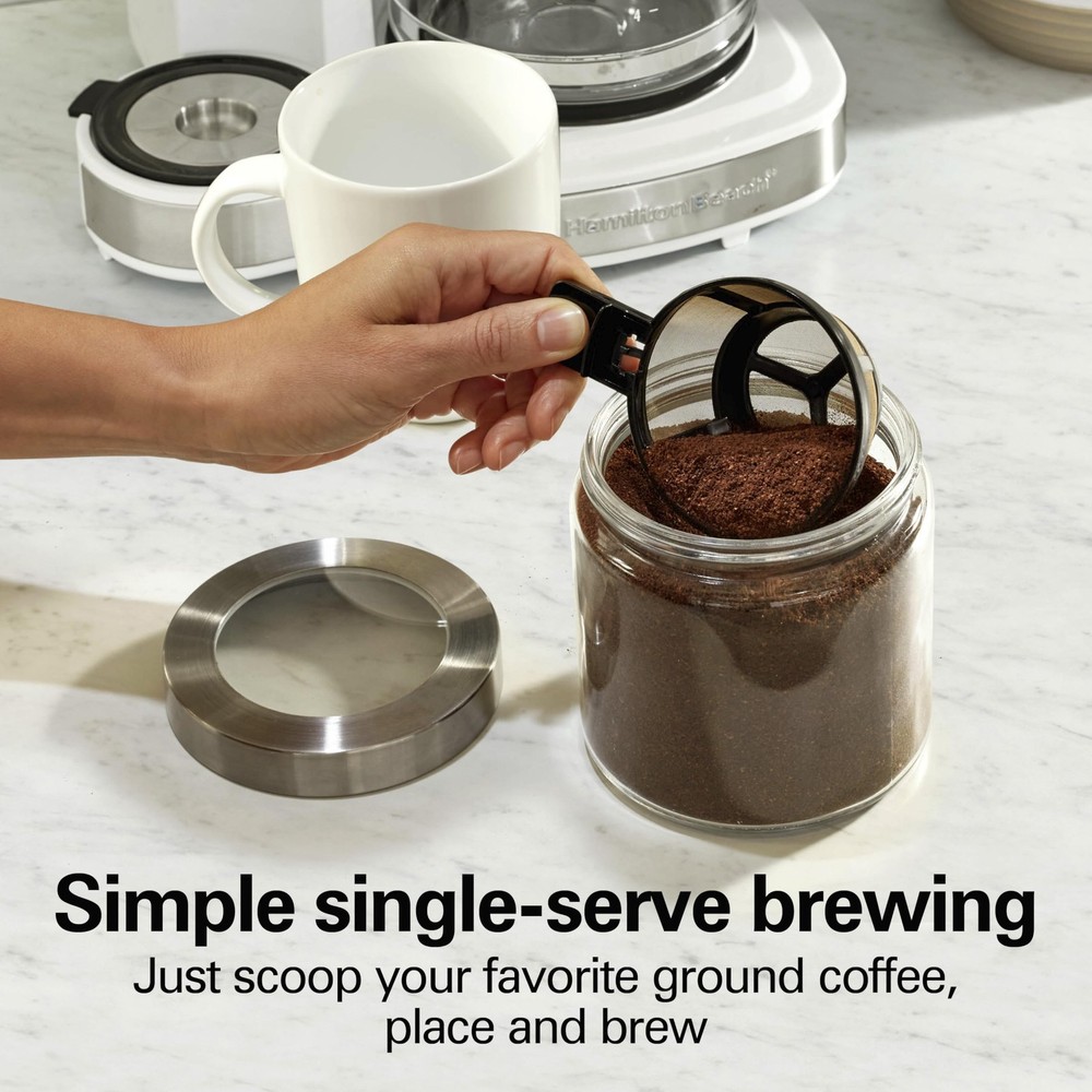 Cafetera programable de 12 tazas, cafetera de goteo regular y fuerte