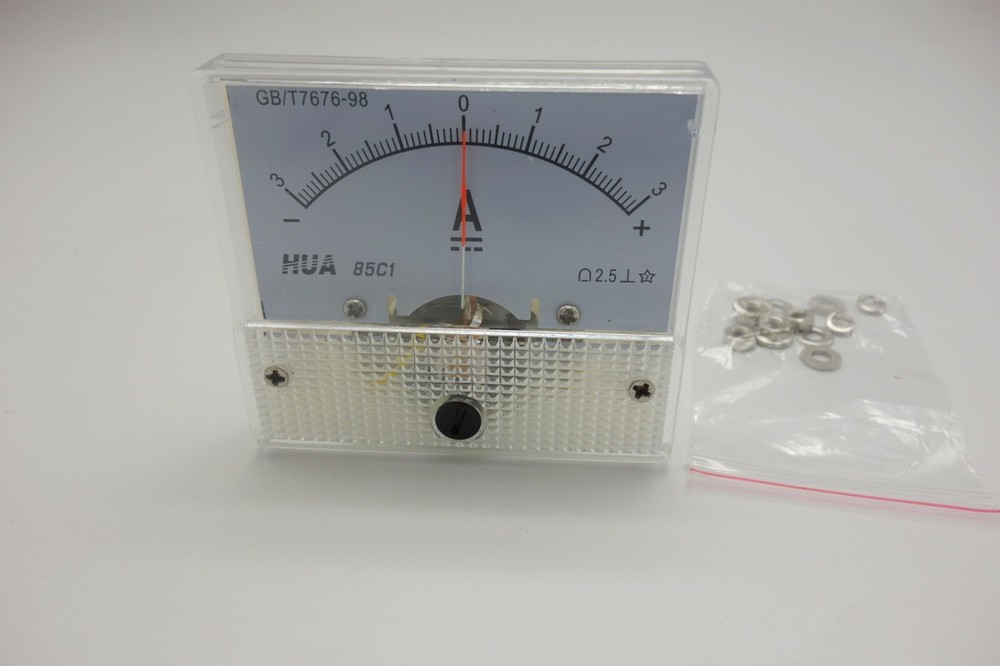 1pc DC Minus Zero Plus -3A - +3A Analog 85C1 Analogue Ammeter AMP Panel meter