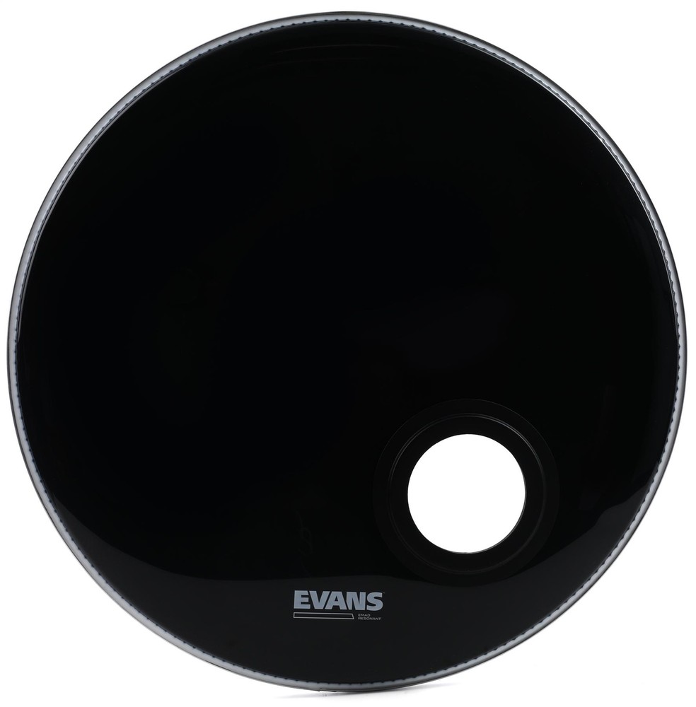 Evans EMAD Resonant Bass Drumhead - 22" - Ebony