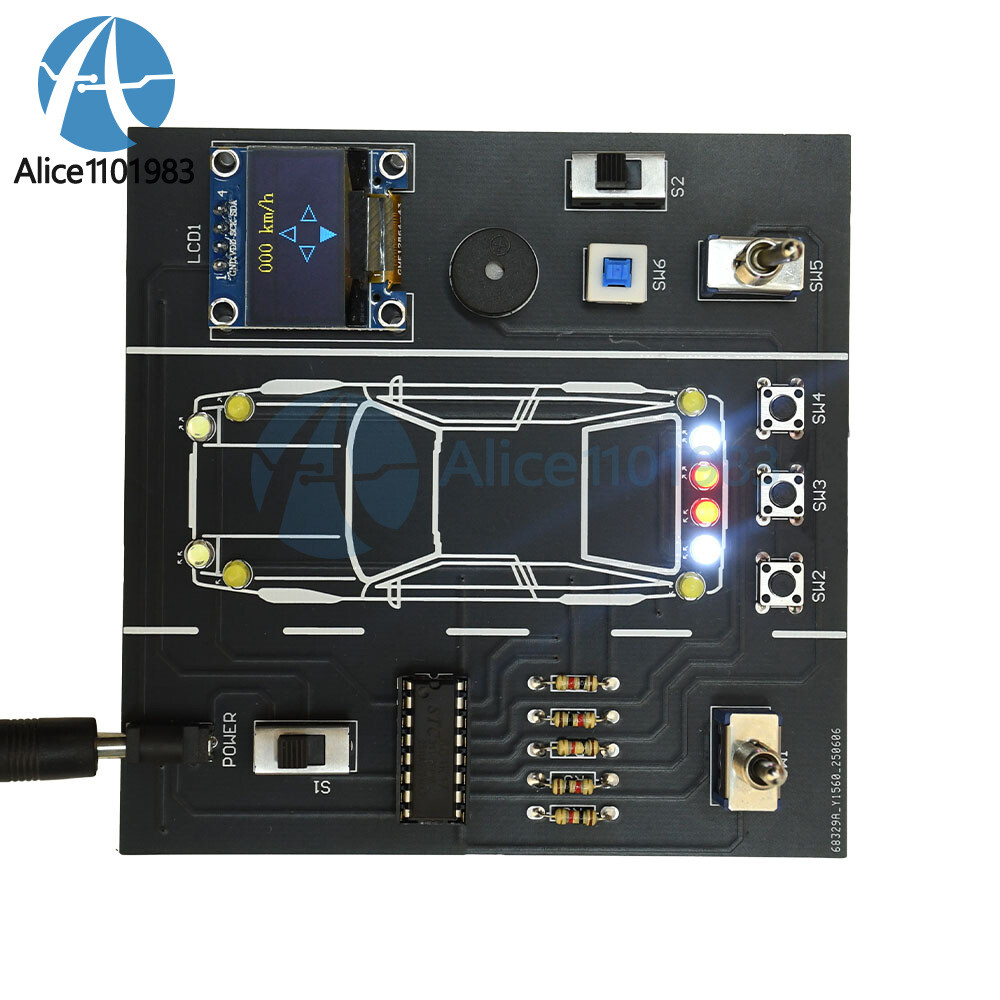 DIY Car Driving Simulation Soldering Practice Kit Electronic Kit Solder Learn