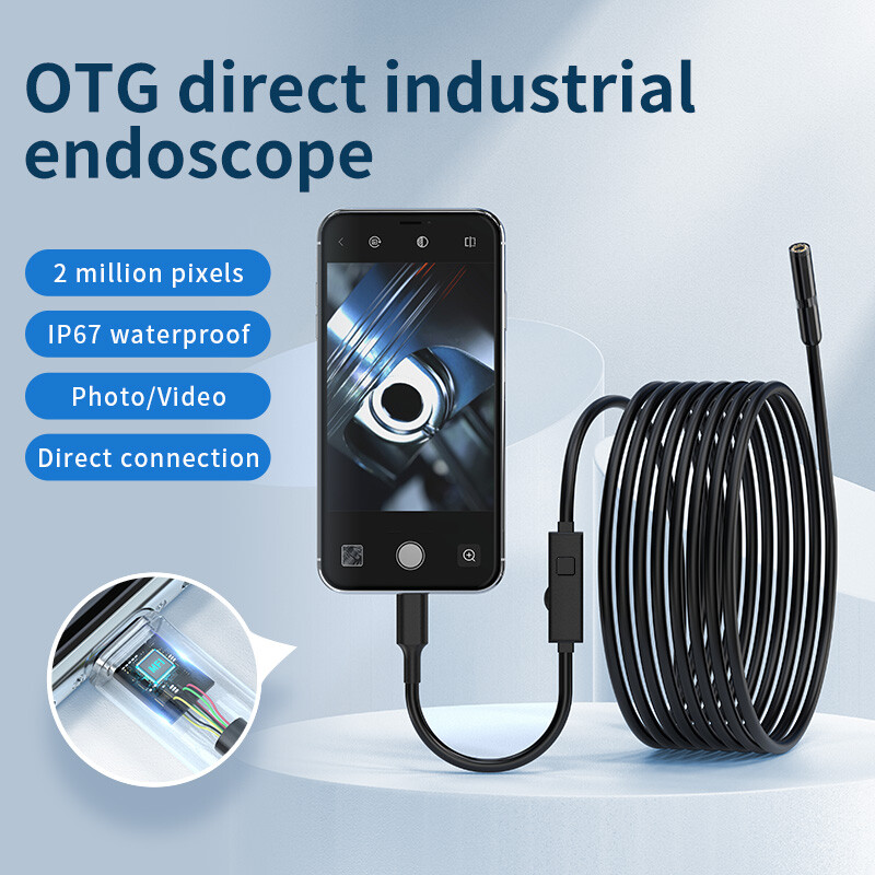 9.9FT 8LED Borescope Endoscope Snake Inspection Scope Camera for iPhone Android