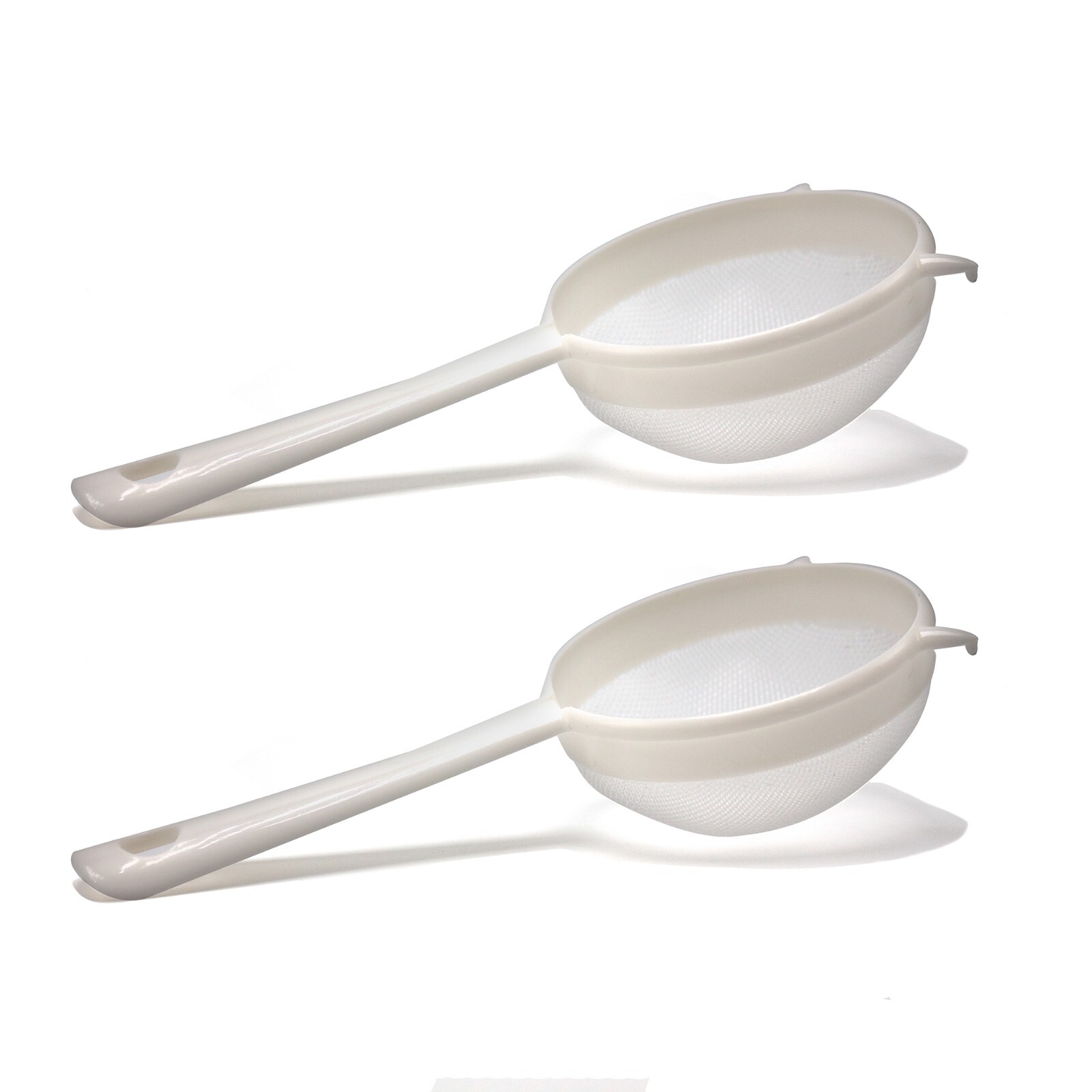 Nylon Mesh Strainer, White - Fits Wide Mouth Mason Jar, for Kefir - 3" - 2-pk