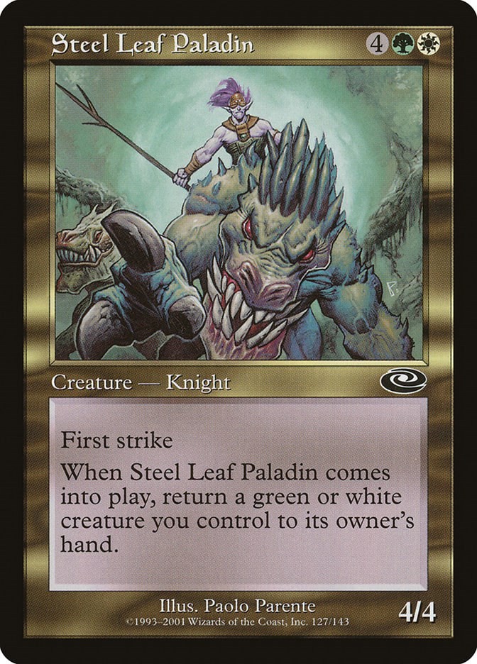 Steel Leaf Paladin Planeshift 127 MTG MP