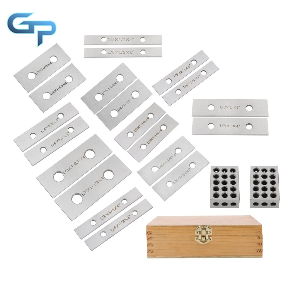 1/8" x 4" Ten Pair Precision Parallel Set & Matched 1-2-3 Blocks