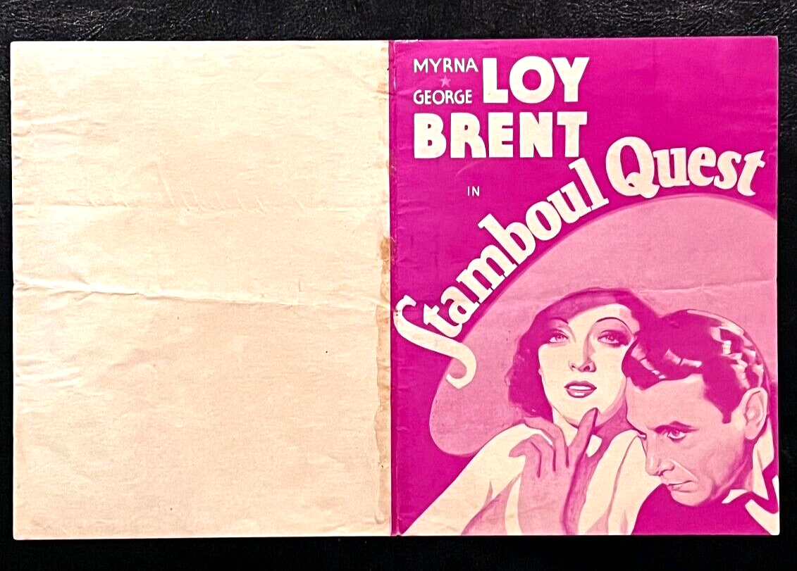 MGM STAMBOUL QUEST 1934 MOVIE HERALD - MYRNA LOY, GEORGE BRENT