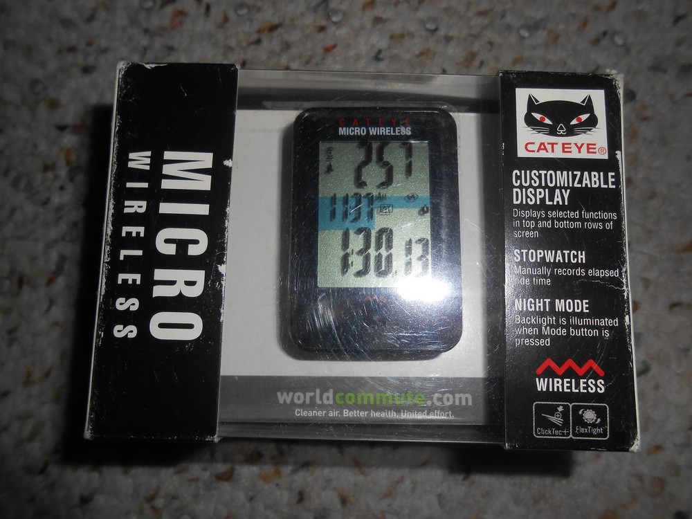 CAT EYE CC-MC200W Cycle Computer MICRO WIRELESS Black NEW