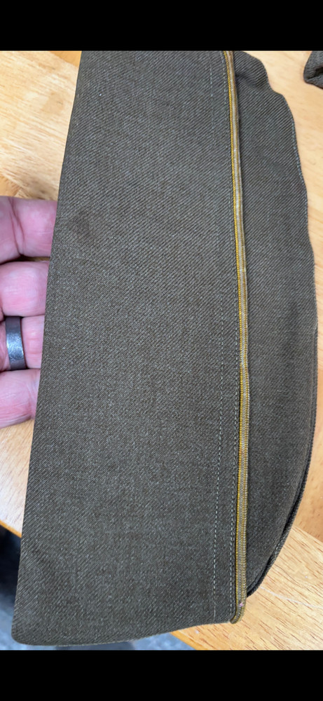 Original 1940 & 1942 Dated u.S. Wool Officers' Garrison Caps