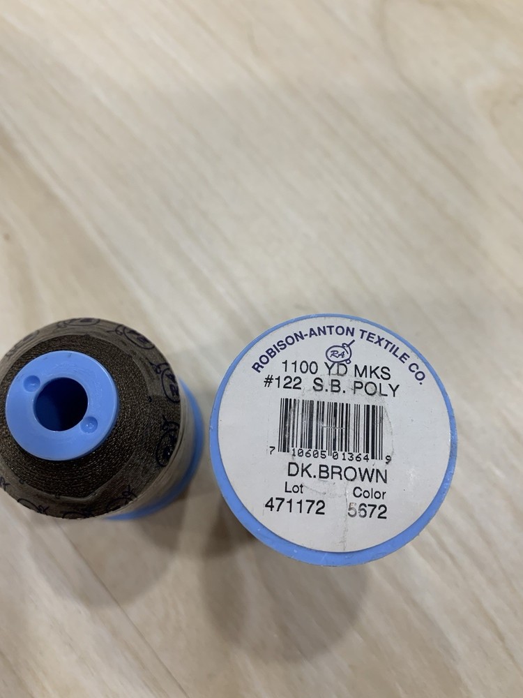 10 Spools of Robison- Anton Embroidery Thread, 1100 yards Polyester