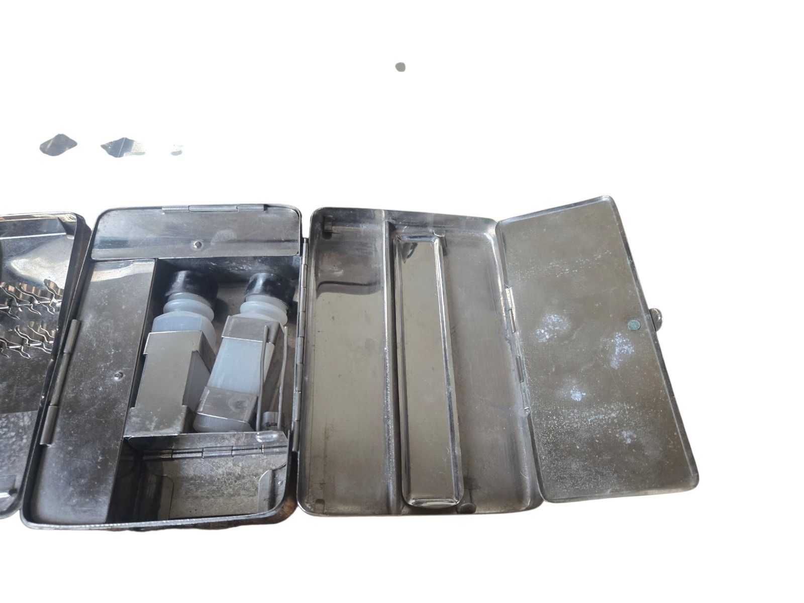 Antique Japanese Medical Apothecary Display Stand Tools Syringe