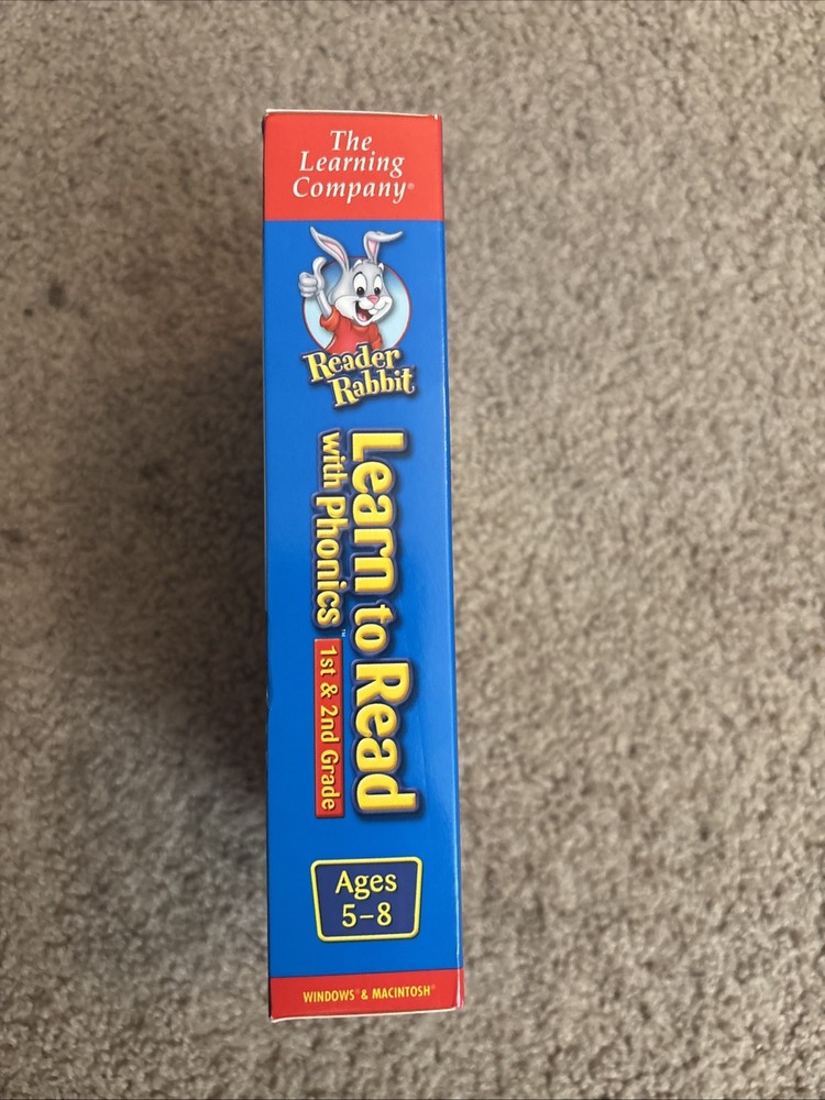 Reader Rabbit Learn to Read with Phonics! 1st & 2nd Grade for PC, Mac New Sealed