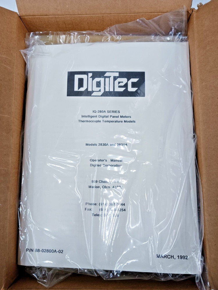 NEW DIGITEC INTELLIGENT DIGITAL PANEL METER 2830A-03T