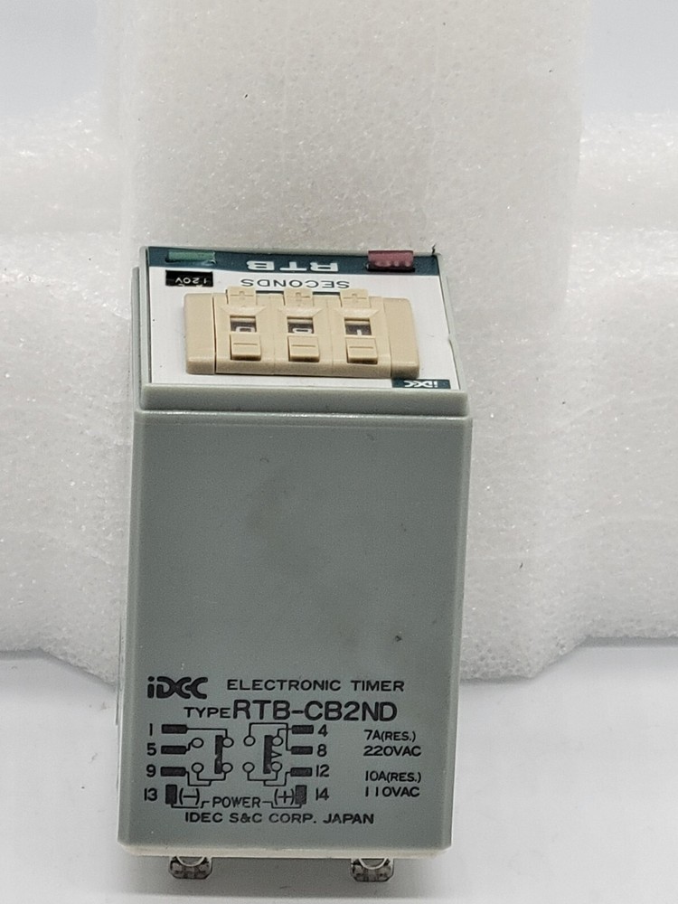 IDEC RTB-CB2ND TIME-DELAY RELAY 9.99 sec.