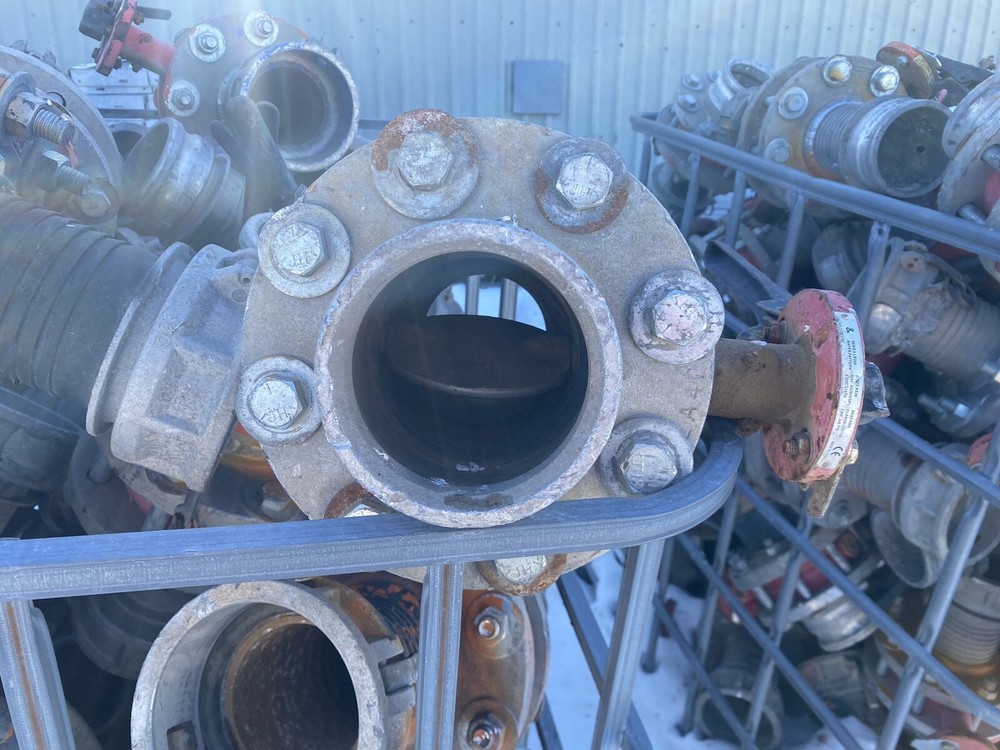4” inline butterfly valve - All 4 Bins