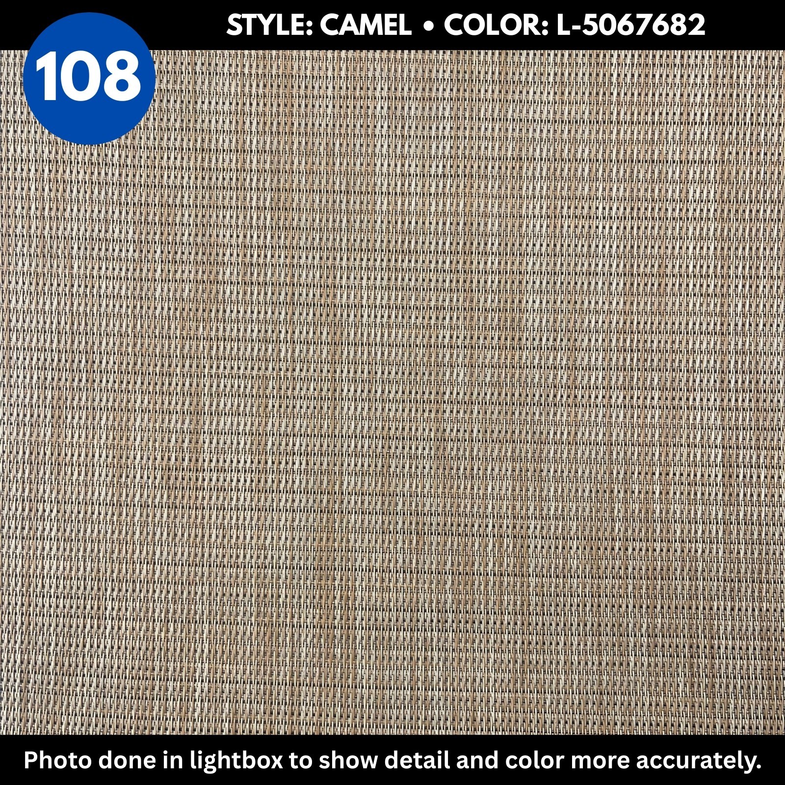 Woven Vinyl Flooring | Camel - L-5067682 | 8'6" W | Choose Your Length