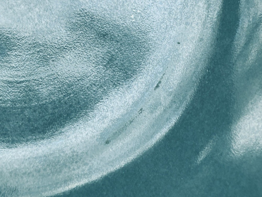 Jensen Ceramic Denmark Dish Plate Turquoise Blue & Brass