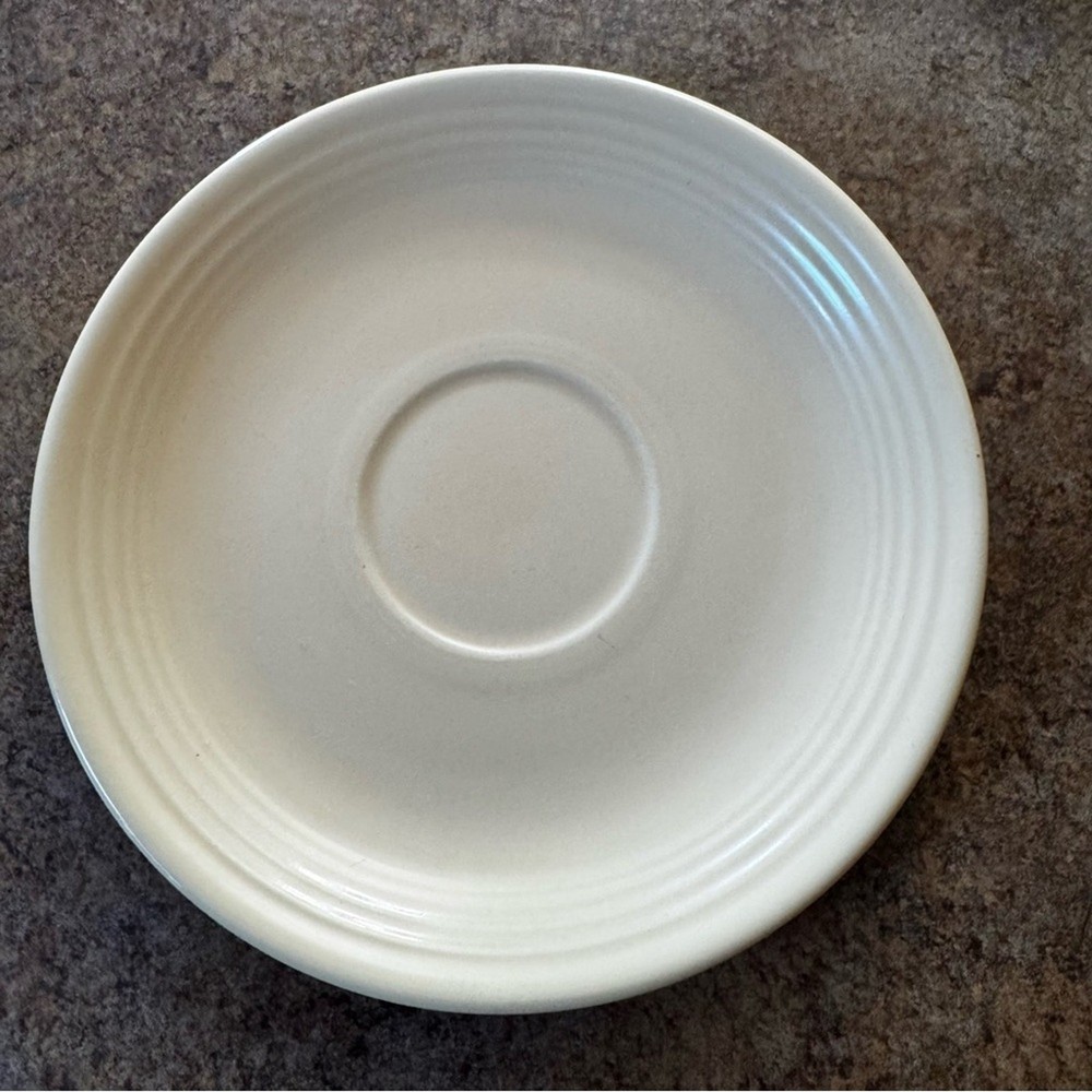 FiestaWare Cream Colored 6” Saucer **See Note in Description