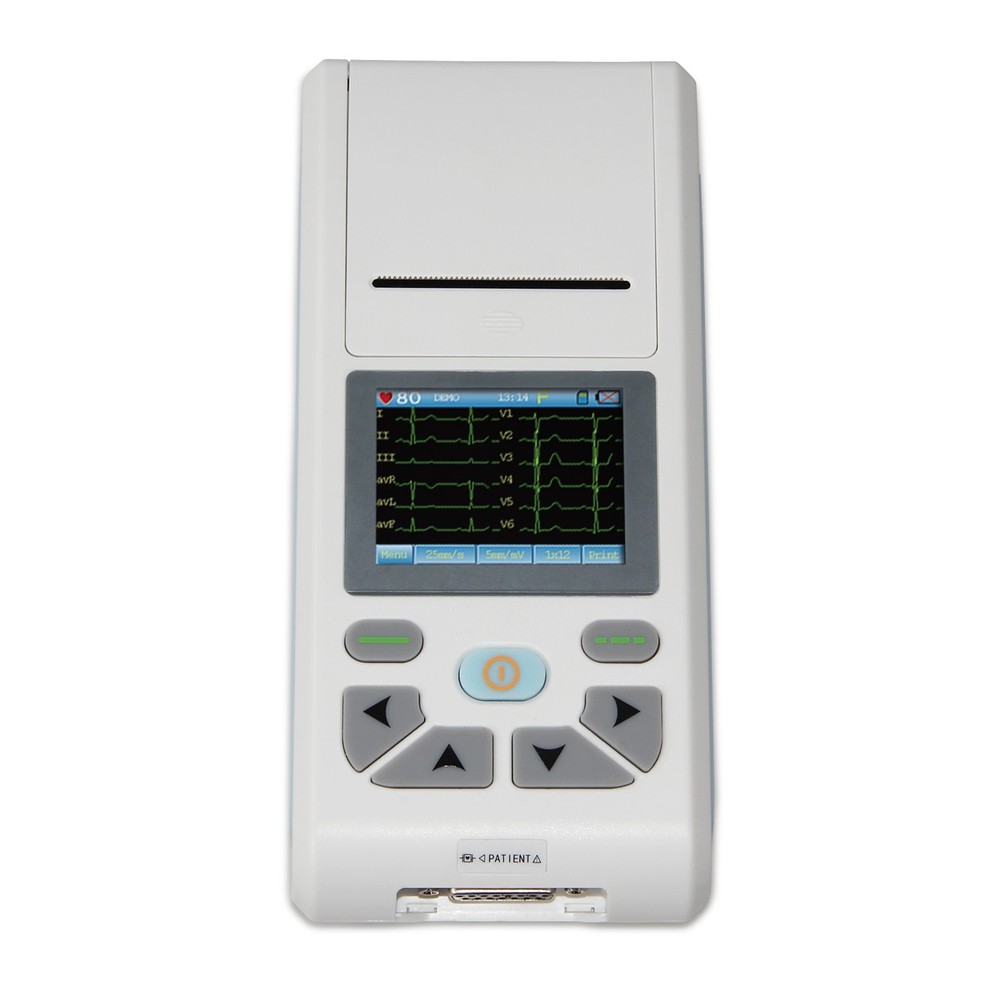 ECG90A 12-Lead EKG/ECG Machine , Single Channel, USB, Software & Printer