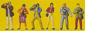 Preiser 10089 HO Scale Photographers -- pkg(6)