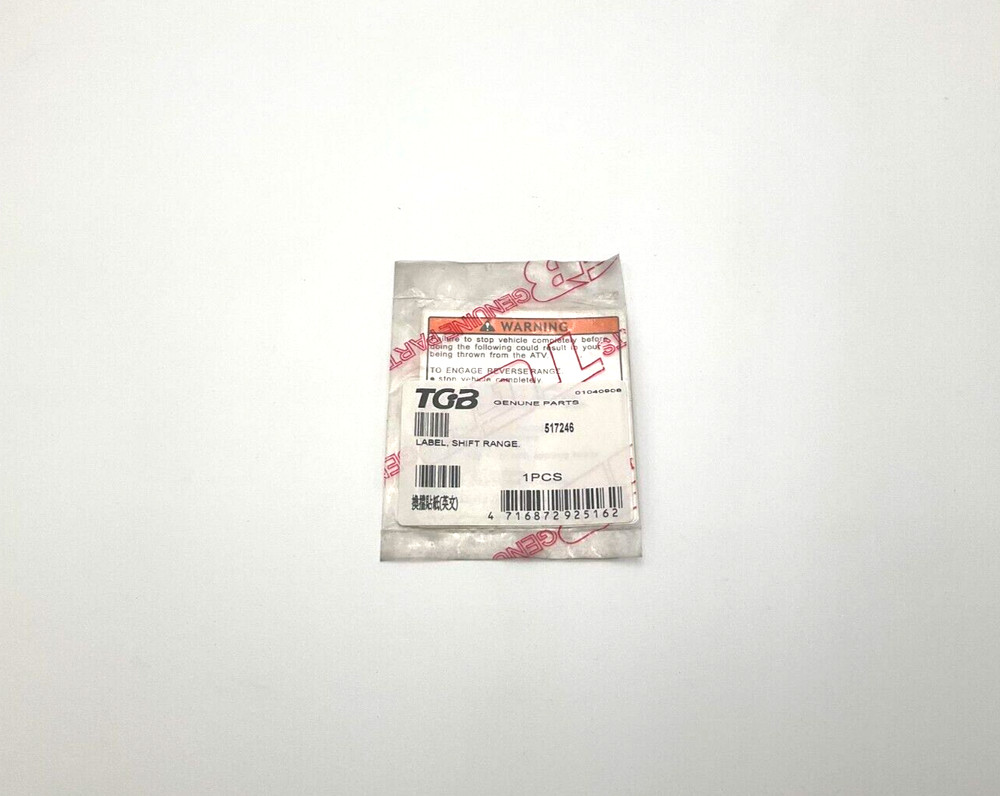 TGB 517246 Shift Range Label New (TSC)