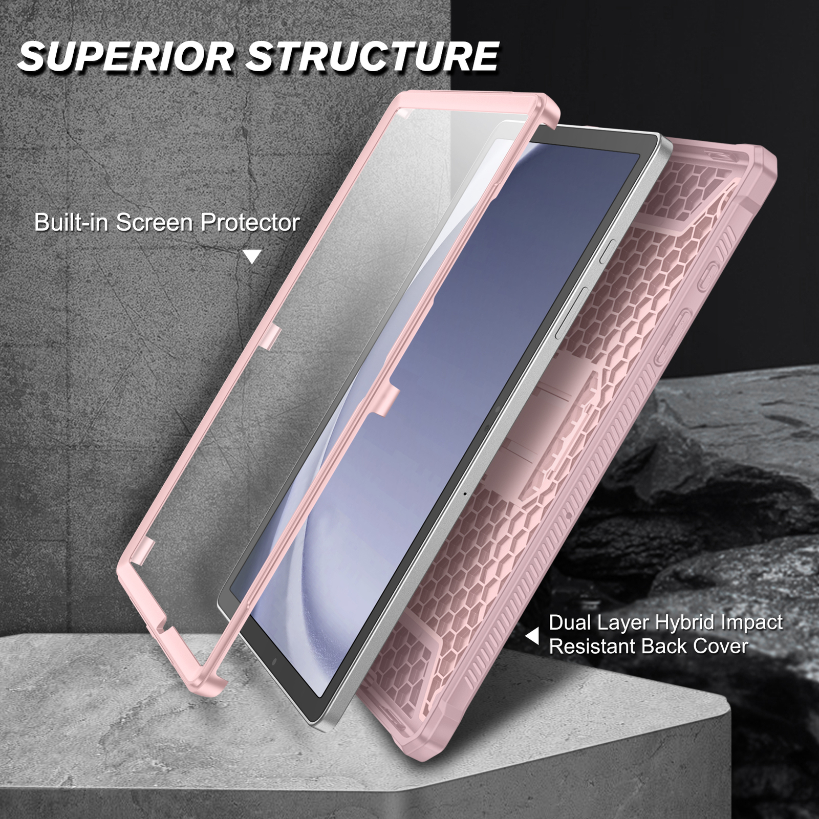 Shockproof Case for Samsung Galaxy Tab A9 Plus 11" (2023) Rugged Kickstand Cover