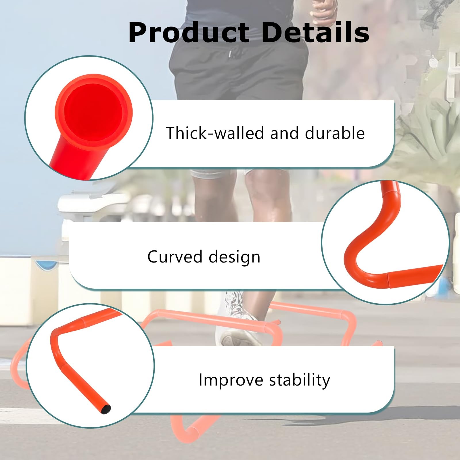 Agility Hurdles Detachable Speed Hurdles Spliced Agility Training Equipment f...