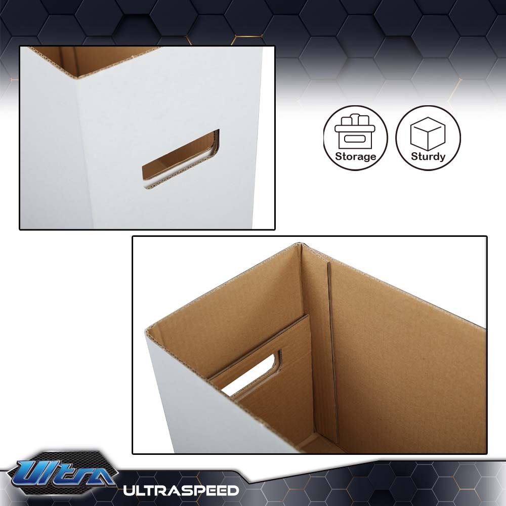 10Pcs Durable Comic Books Storage Boxes Short Holds 150-175 Stackable Archive