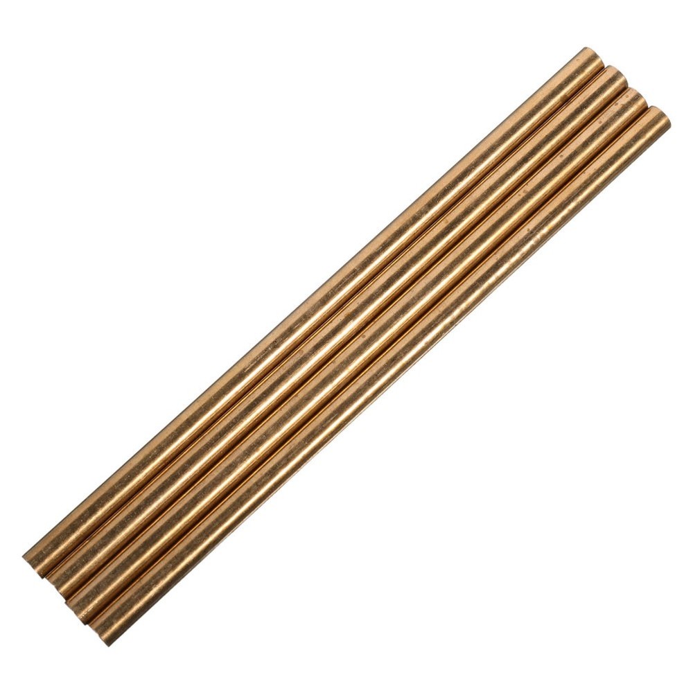 4 Pcs Handle Rivet Solid Brass Round Rods Lathe Bar for DIY Knives