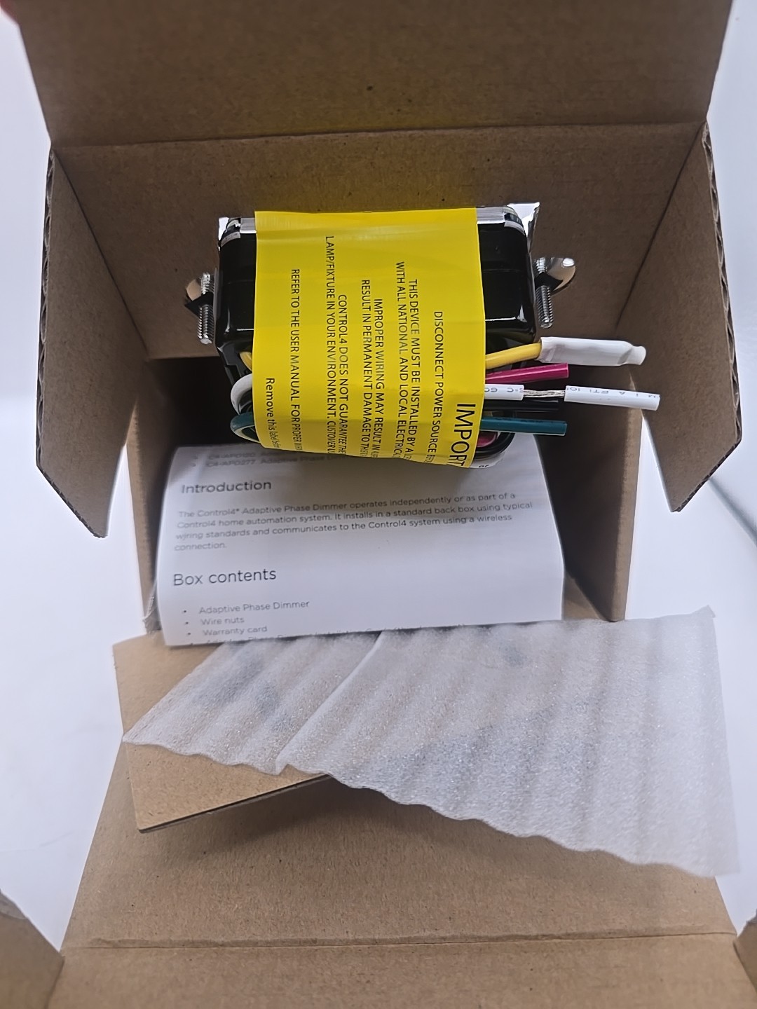 Control4 C4-APD120-WH Wireless Phase Dimmer 120V White