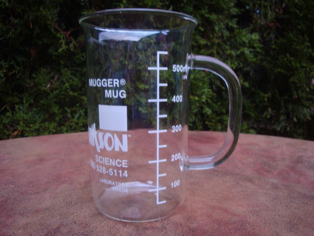 Markson Science 500ml Mugger Mug Beaker Style Lab Grade