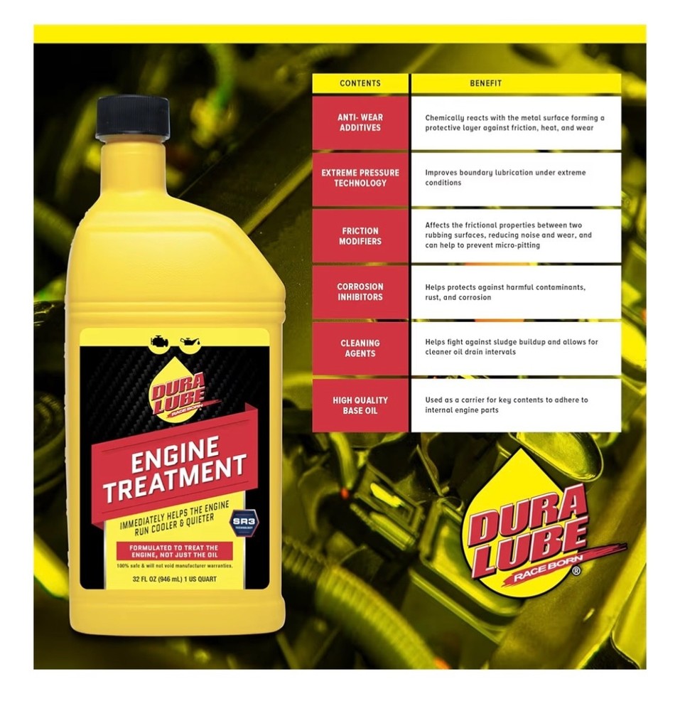 Three Pack Duralube Engine Treatment 32oz x 3