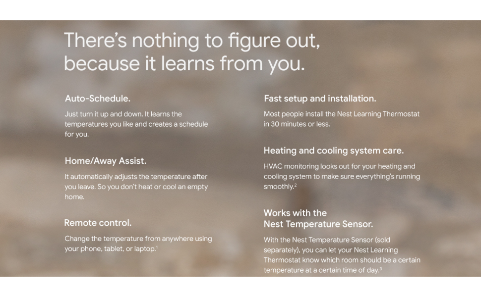 Google Nest 3rd Generation Learning WIFI Thermostat: T3007ES Stainless Steel A+