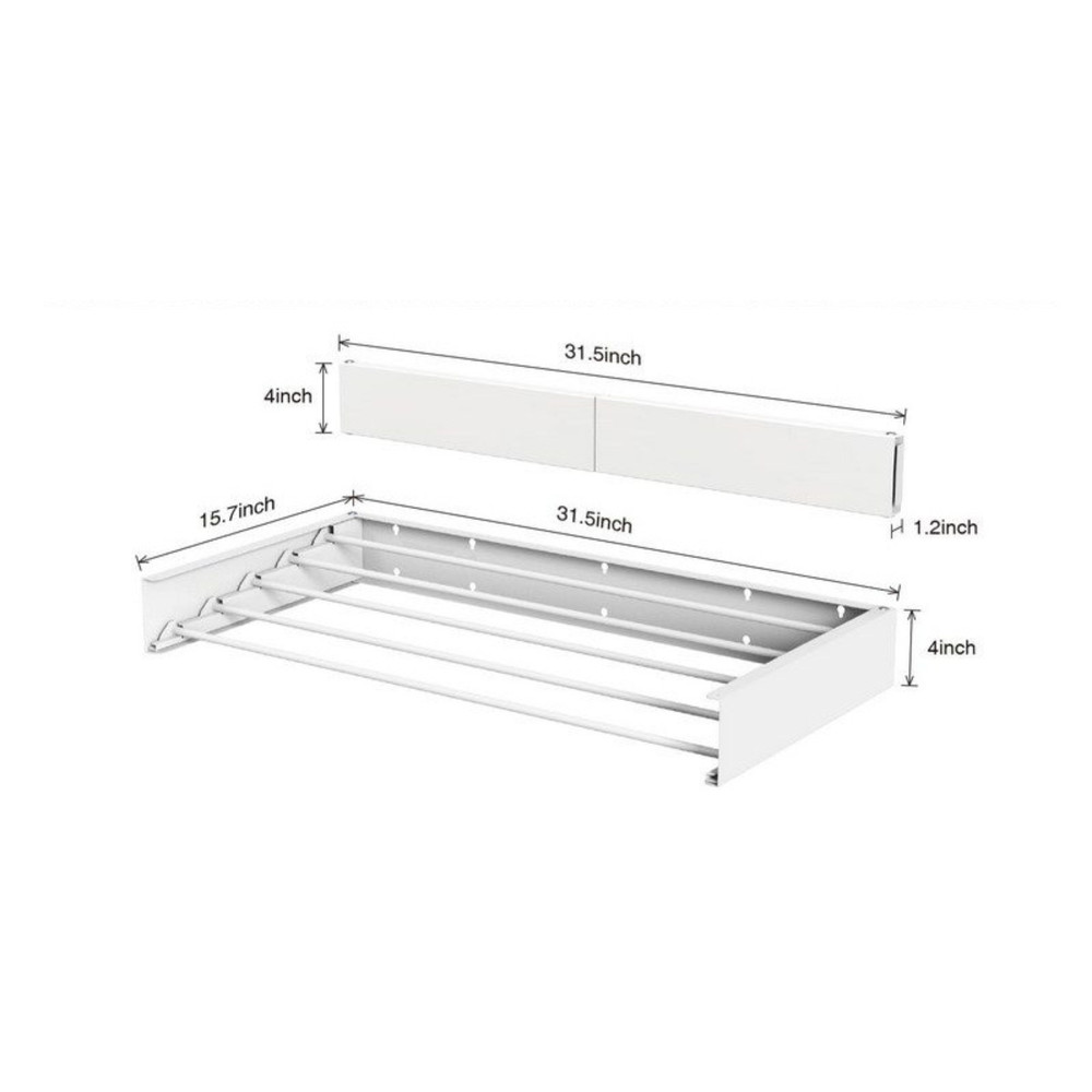 Premier Storage Systems Iron-a-way Wall Mounted Collapsible Drying Rack