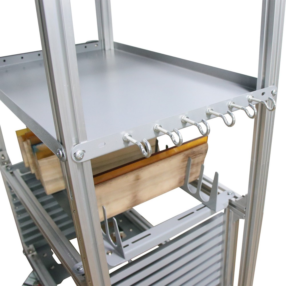 5-in-1 Multi-functional Combination Rack 4 Layers Drying Storage Holder w/Wheels