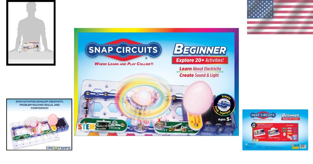 Interactive Beginner STEM Kit - Lighted Color-Changing Fan & More for Kids 5-9!
