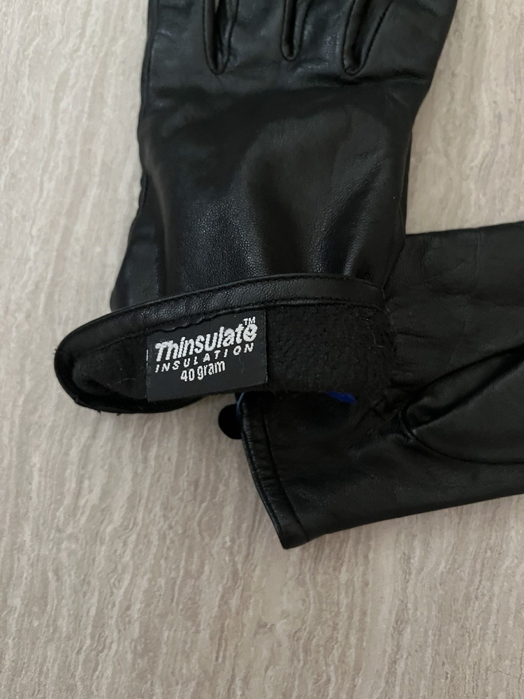 Leather Gloves Size M With Thinsulate
