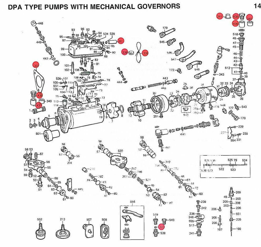 OVERHAUL DIESEL INJECTION PUMP REBUILD KIT DELPHI TRACTOR CAV OEM LUCAS