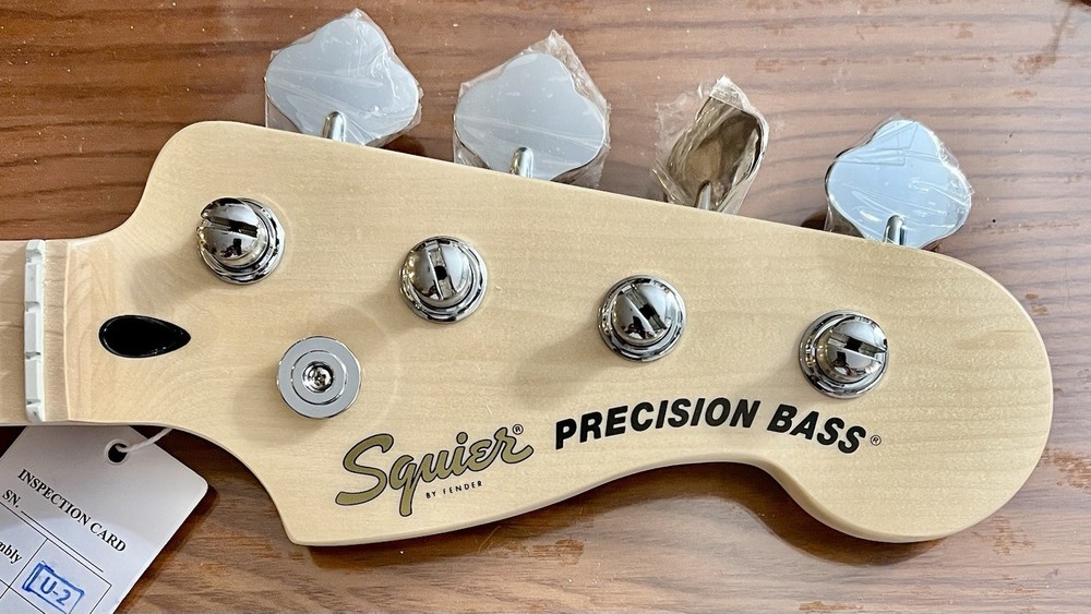 Squire Affinity Precision Bass Satin & Gloss Maple Neck Modern C Maple Open Box