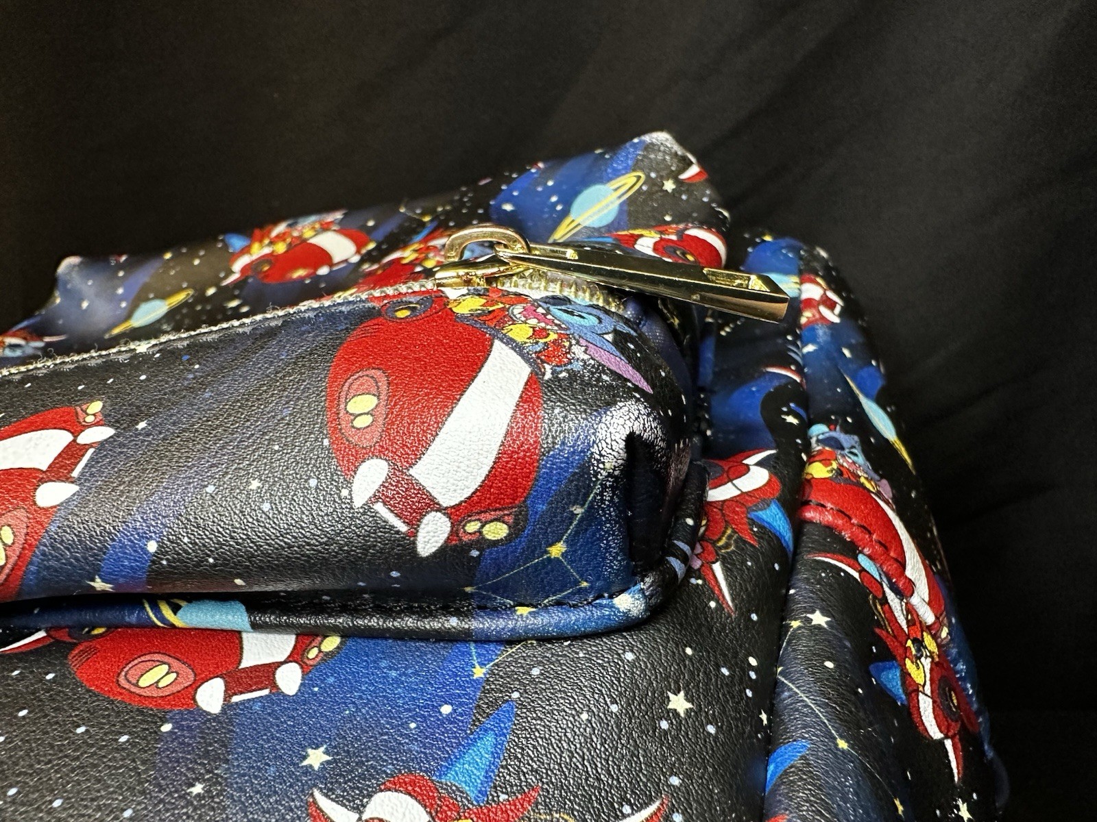 Loungefly Disney Lilo & Stitch Mini Backpack Stitch in Space All Over Print Blue