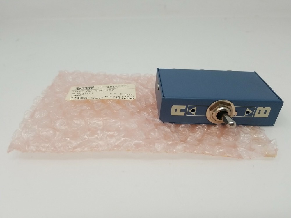 L-COM Model DSC12BD Coax Switch