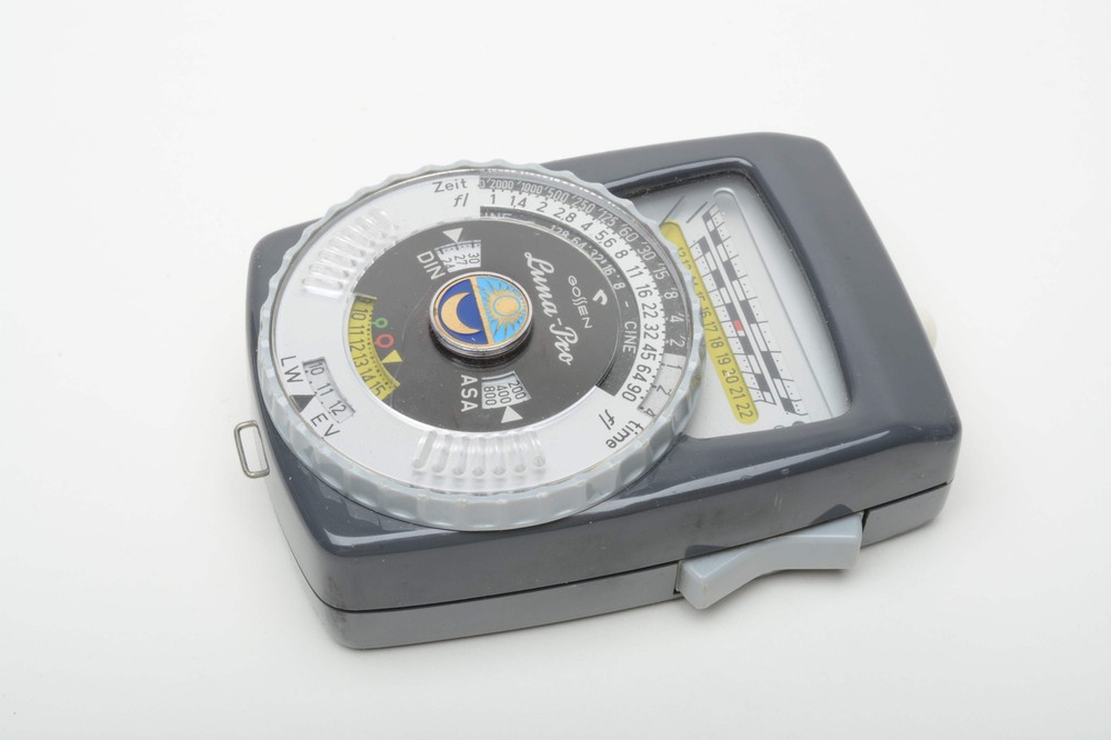 Gossen Luna-pro Incident Light Meter, Cases + Variable angle attachment