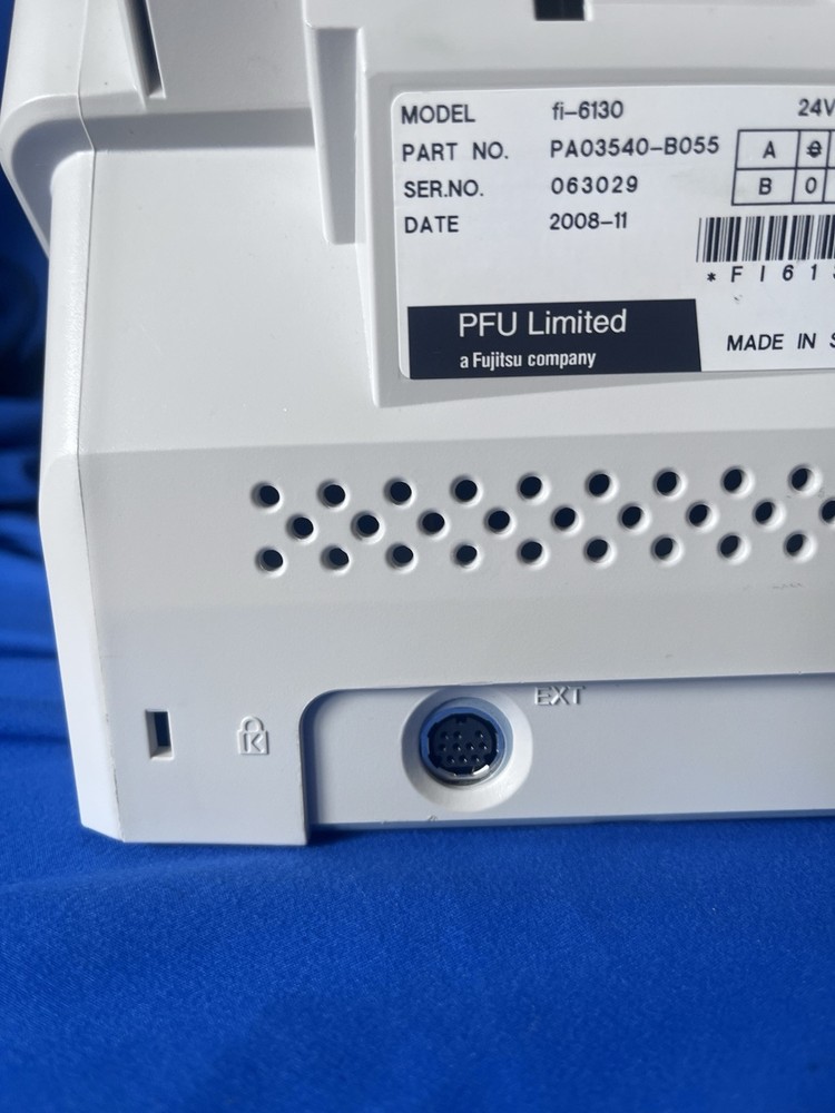 Fujitsu fi-6130 Desktop Pass Through Duplex Document Scanner For 4K pg count