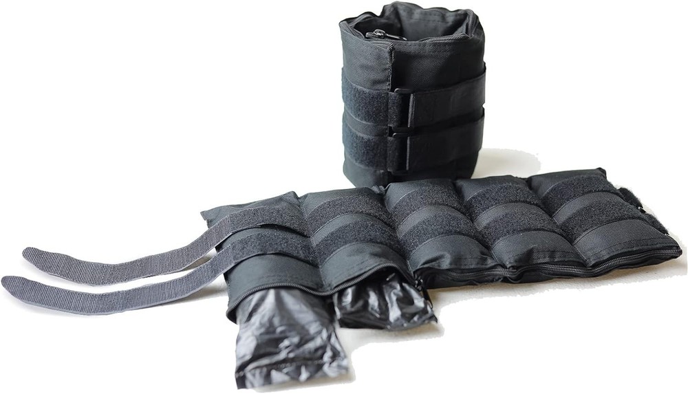 Adjustable Ankle Weights |10-20lb Pair | Black