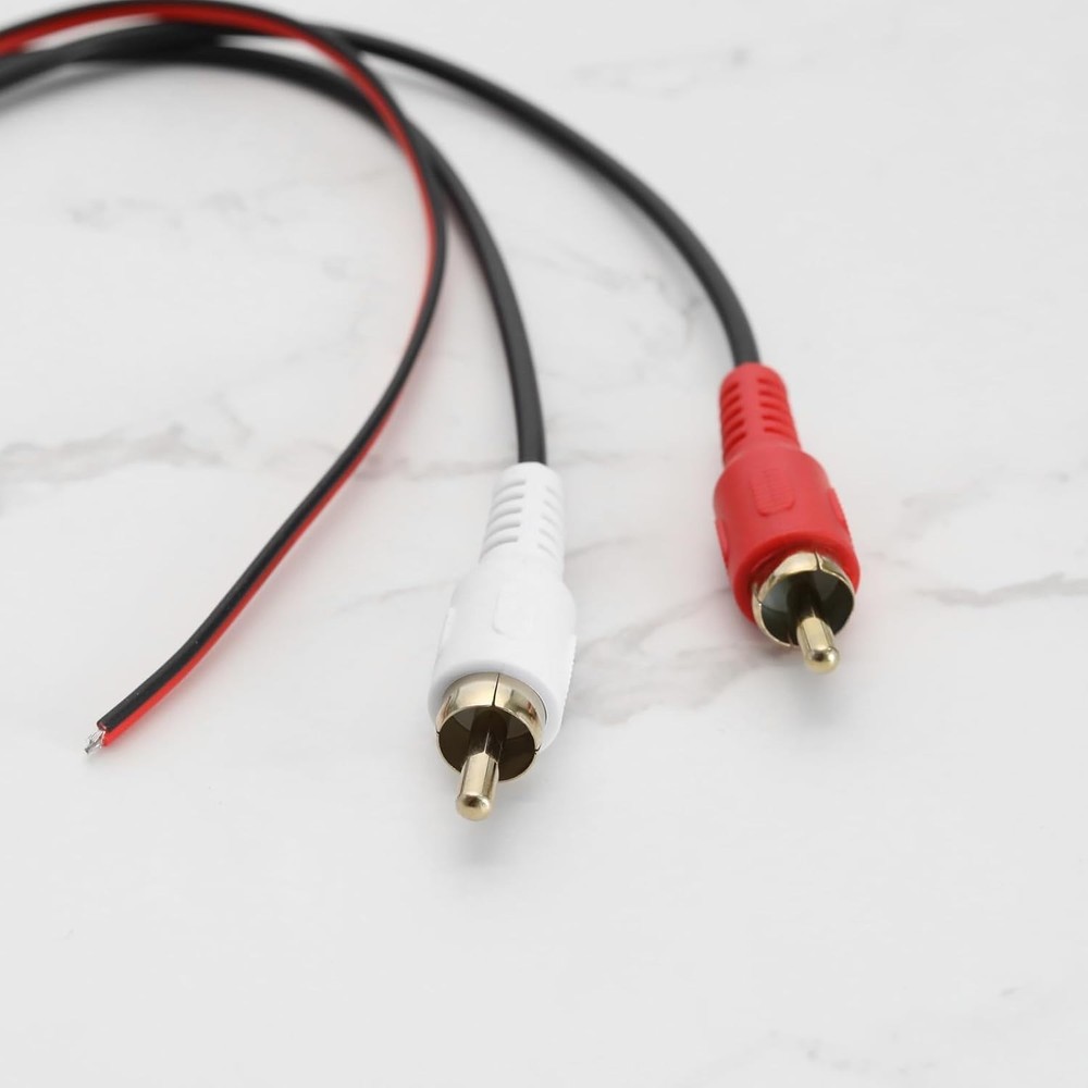 Car Bluetooth 5.0 Audio Adapter 2 RCA Input Wireless Bluetooth AUX Module Adapte