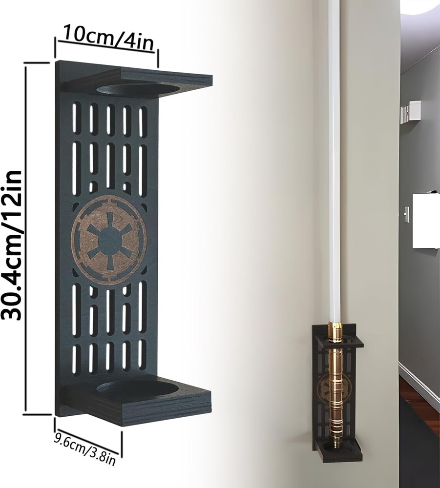 Lightsaber Wall Mount, Lightsaber Stand with Pattern, Lightsaber Wall Mount