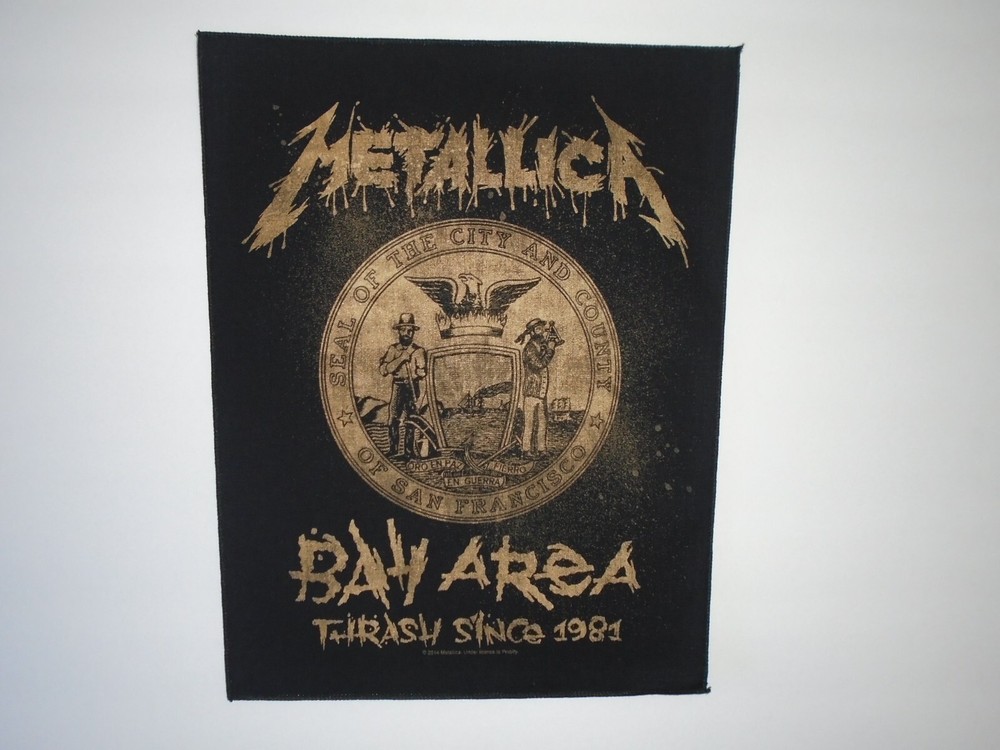 METALLICA BAY AREA PRINTED BACK PATCH