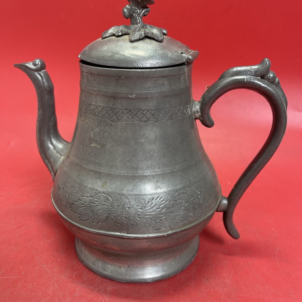 Antique Britannia Metal Tea Pot