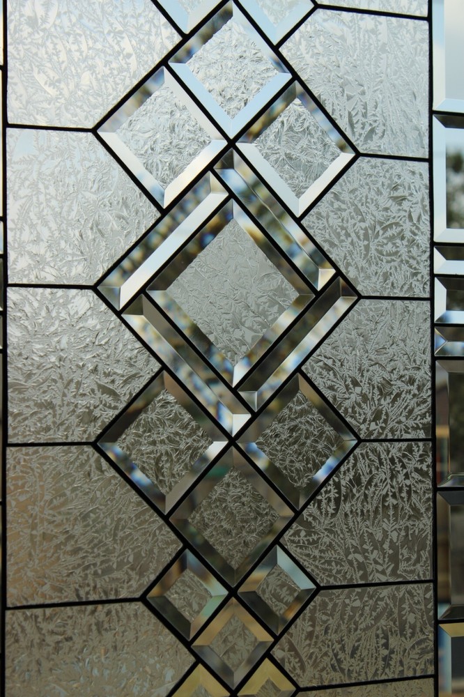 Rectangular stained glass window panel ,hanging,privacy glass,Made to order