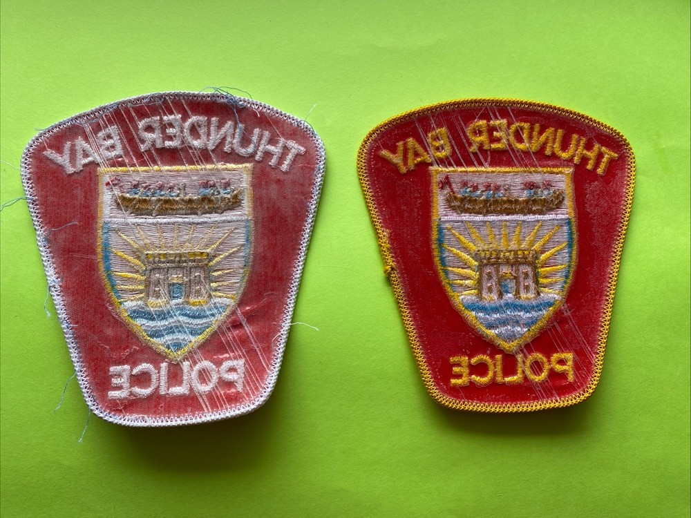 Thunder Bay Police Patch Pair
